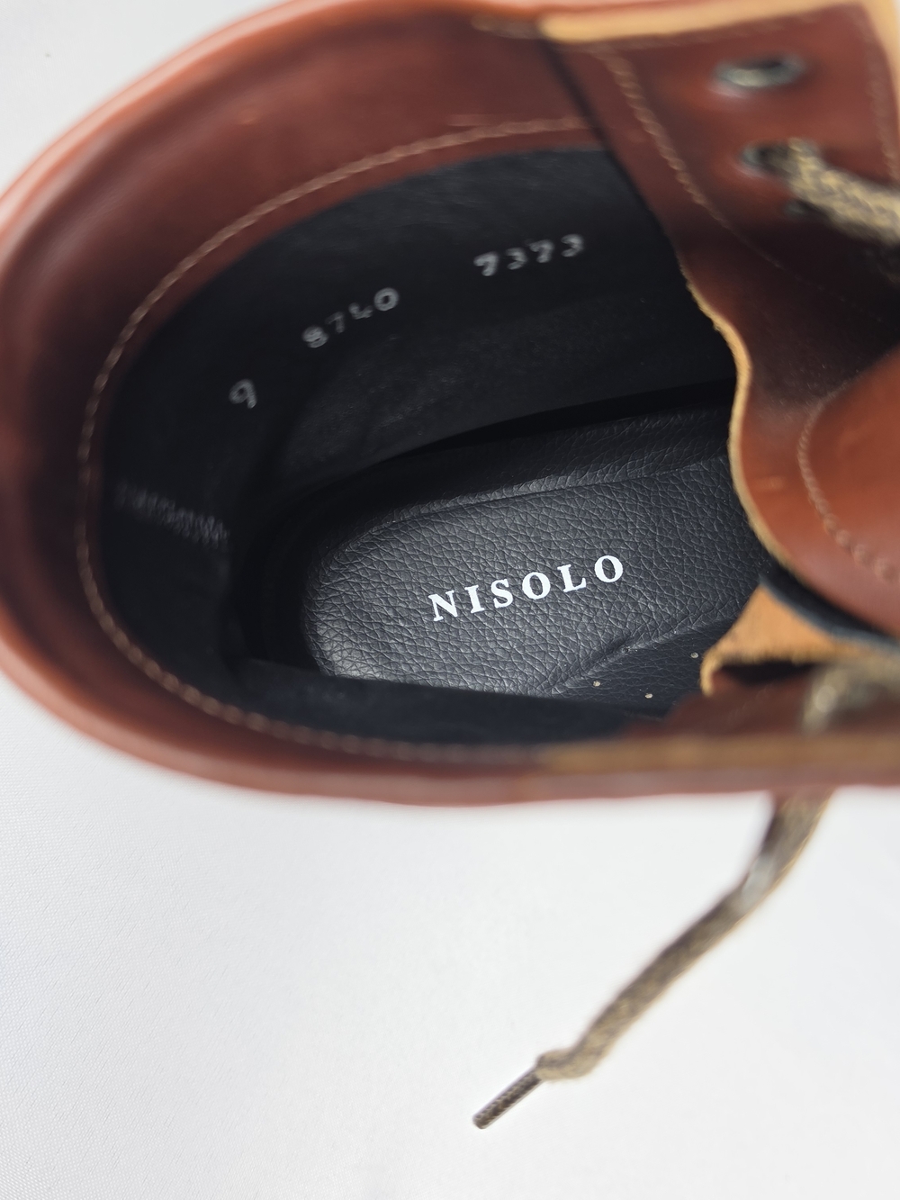 Nisolo Andres Everyday Boots Brandy Brown Leather Lace Up Mens 9 - Picture 2 of 13